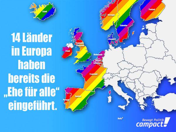 Europa Ehe für alle