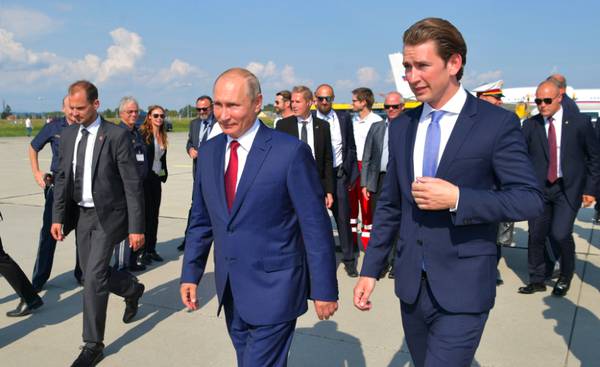 Sebastian Kurz mit Vladimir Putin