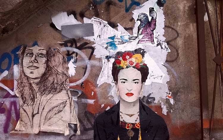 Frida Kahlo Street Art Graffiti Paste-Up