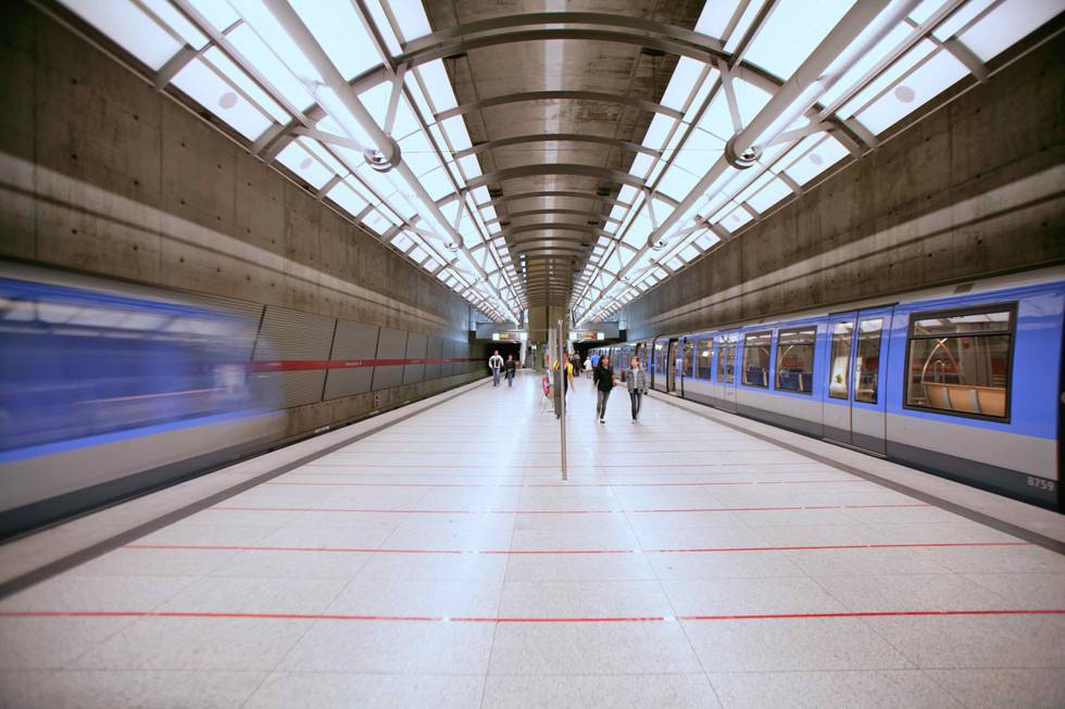 U-Bahn Haltestelle Messestadt Ost