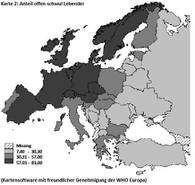 Große Unterschiede gibt es beim Merkmal offen schwul. Quelle: www.emis-project.eu 