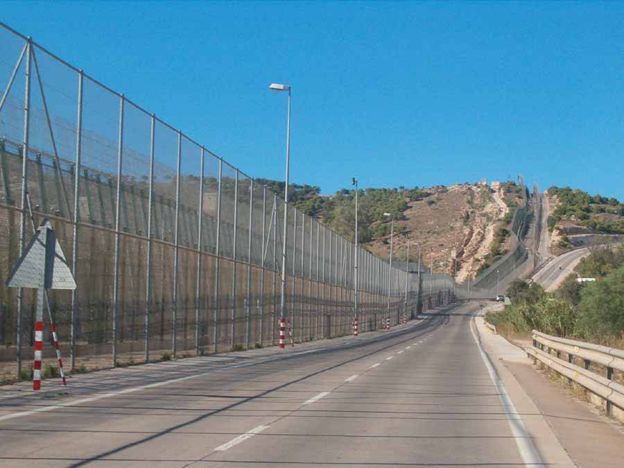 Grenze Spanien-Marokko, bei Melilla