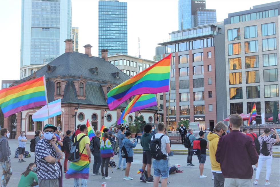 Solidaritäts-Demo für polnische Queers