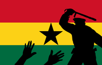Ghana Flagge, Polizeibrutalität