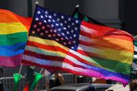 Rainbow Flag USA Flag