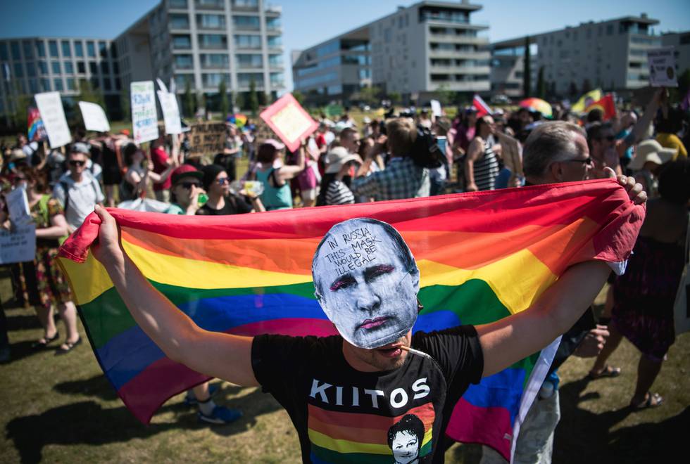 Vladimir Putin Russland Queer, Regenbogen