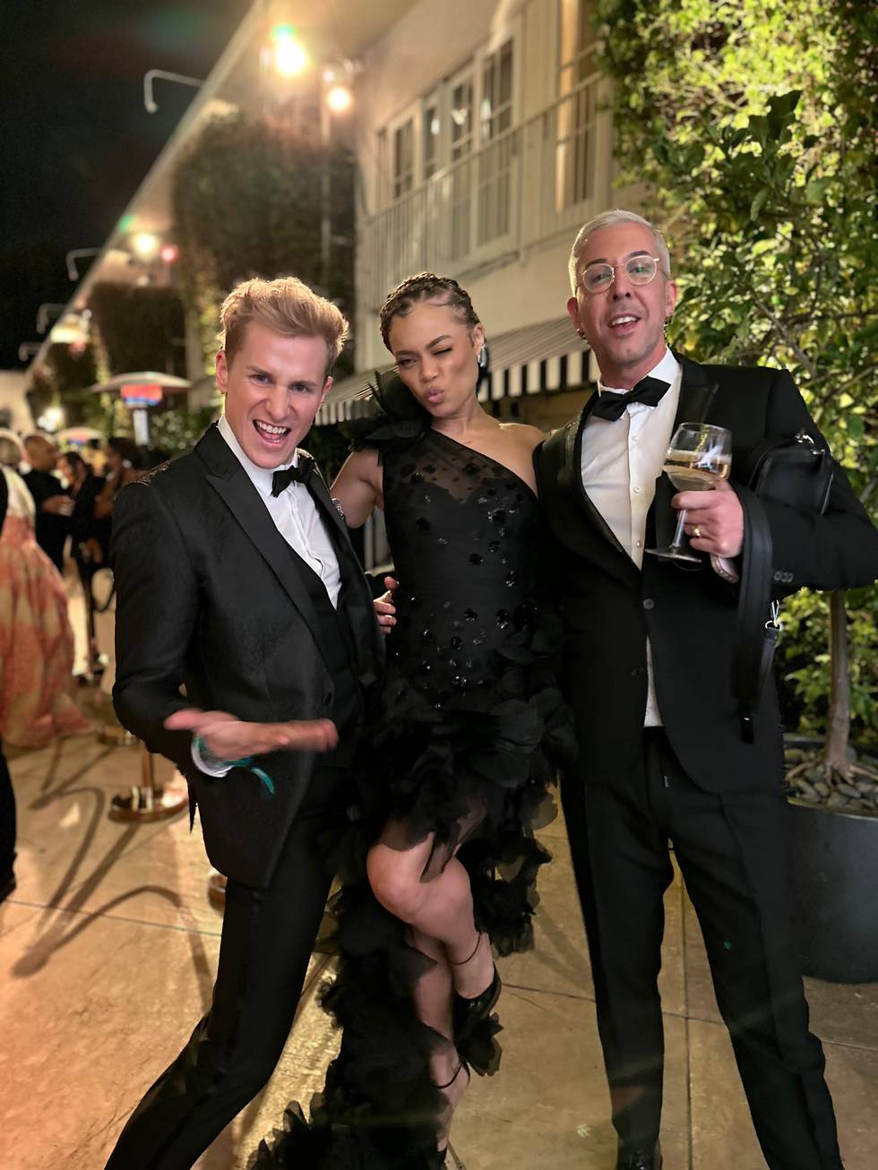 Lukas Sauer with Andra Day and Karim Sattar at GG After Party _ 2.JPG